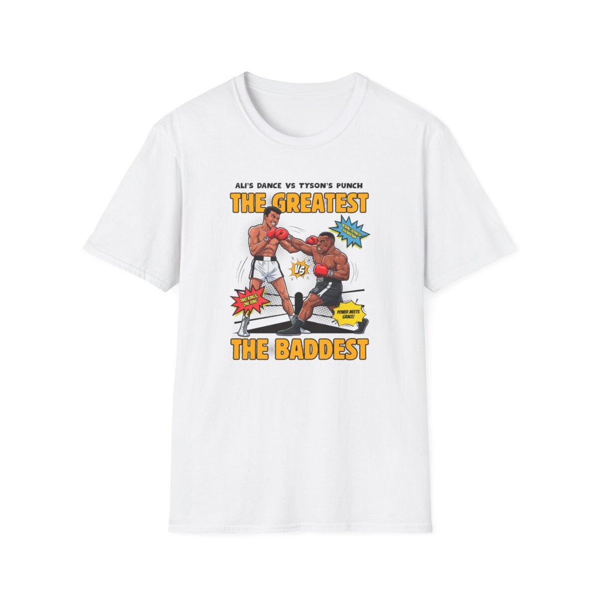 Cartoon Muhammad Ali boxing Mike Tyson