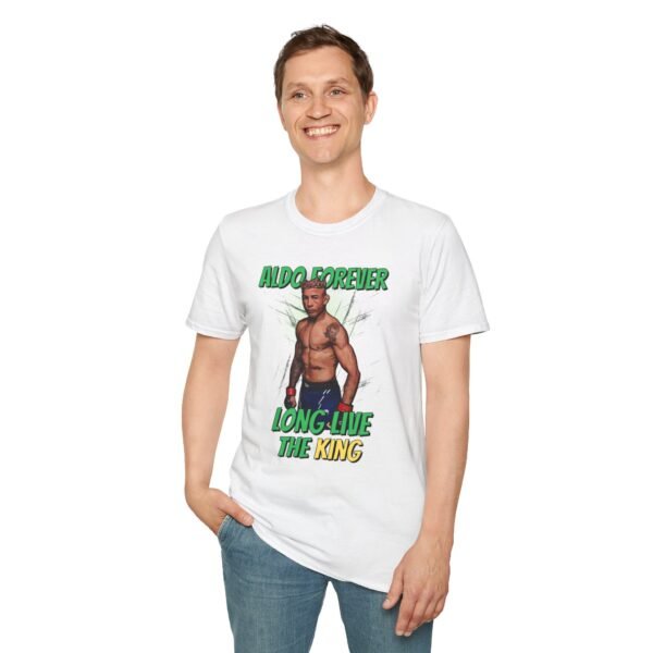 Model wearing Aldo Forever MMA shirt
