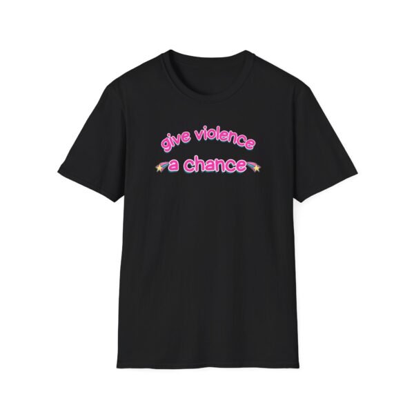Give Violence a Chance tee in black