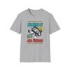 Kicking It Old School Tee in heather gray folded view