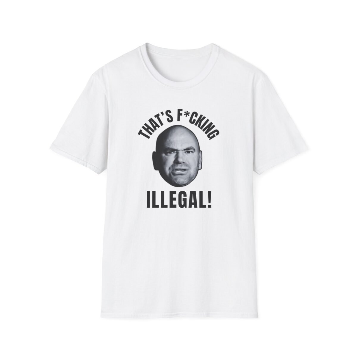 Dana White yelling “That’s fcking illegal” meme artwork