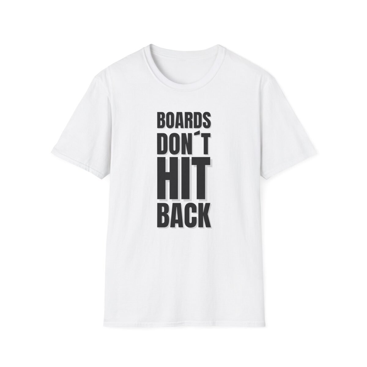 Boards don’t hit back vintage karate quote design