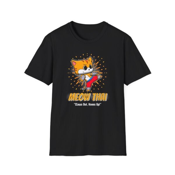 Meow Thai tee in black