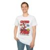 Model wearing Ground and Pound Tee mid-strike pose