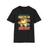 Burger Fu Master Tee in black folded on table